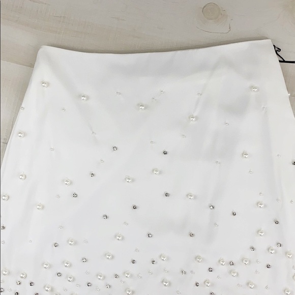 LPA ELISE FRINGE MINI SKIRT Beaded Rhinestone - Picture 7 of 12